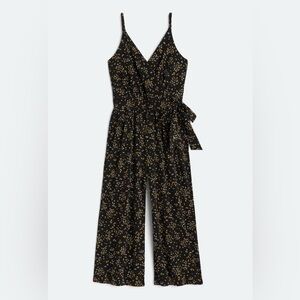 Kaileigh Black Dress with Yellow Floral Jumpsuit